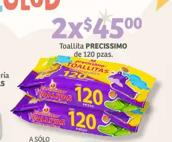 Soriana Híper Toallita PRECISSIMO de 120 pzas oferta