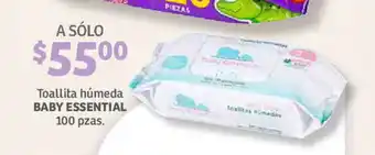 Soriana Híper Toallita humeda BABY ESSENTIAL 100 pzas oferta