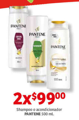 Soriana Híper Shampoo o acondicionador PANTENE 500 ml oferta