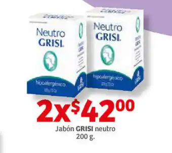 Soriana Híper Jabon GRISI neutro 200g oferta