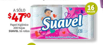 Soriana Híper Papel higienico 200 hojas SUAVEL 16 rollos oferta