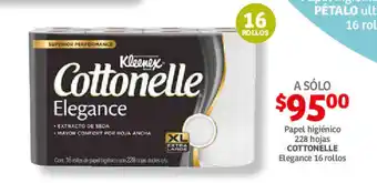 Soriana Híper Papel higienico 228 hojas COTOONELLE Elegance 16 rollos oferta