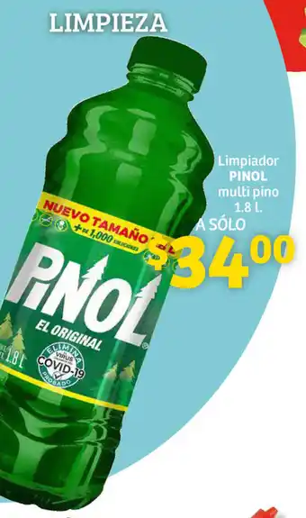 Soriana Híper Limpiador PINOL multi pino 1.8L oferta