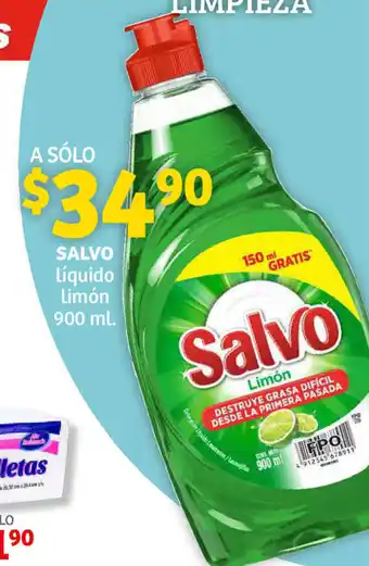 Soriana Híper SALVO liquido limon 900 ml oferta
