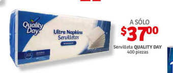Soriana Híper Servilleta QUALITY DAY 400 piezas oferta