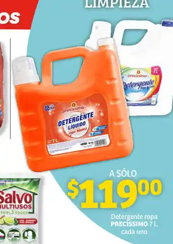 Soriana Híper Detergente ropa PRECISSIMO 7l cada uno oferta