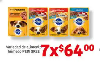 Soriana Híper Variedad de alimento humedo PEDIGREE 7x $64 oferta