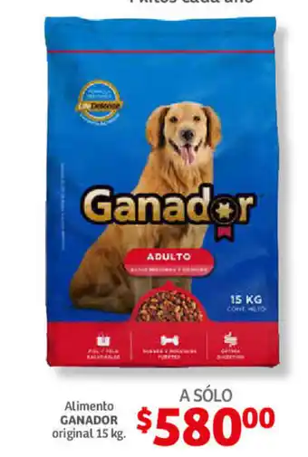Soriana Híper Alimento GANADOR original 15kg oferta
