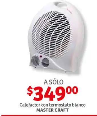 Soriana Híper Calefactor con termostato blanco MASTER CRAFT oferta