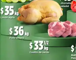 Bodega Aurrerá Pollo entero oferta