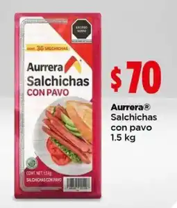 Bodega Aurrerá Aurrera Salchichas con pavo oferta