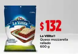 Bodega Aurrerá La Villita Queso mozzarella rallado oferta