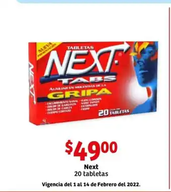 Next 20 tabletas