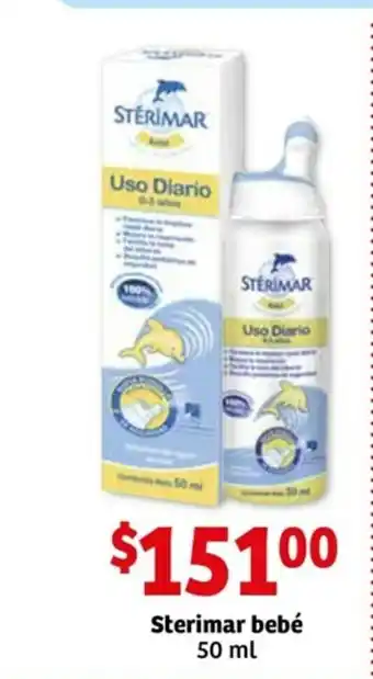 Soriana Mercado Sterimar bebe 50 ml oferta