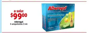 Soriana Mercado Aderogyl 5 ampolletas 3 ml oferta