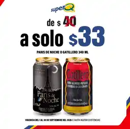 Super Q Paris de noche o gatillero oferta