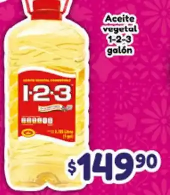 1-2-3 aceite vegetal
