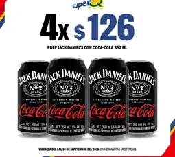 Super Q Jack Daniel's prep con coca-cola oferta