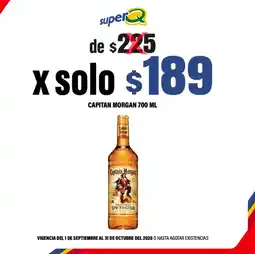 Super Q Capitan morgan oferta