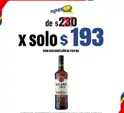 Super Q Ron bacardí añejo oferta