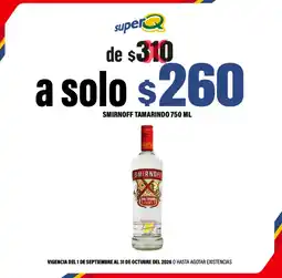 Super Q Smirnoff tamarindo oferta