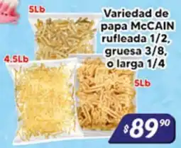El Florido mccain variedad de papa rufleada gruesa o larga oferta