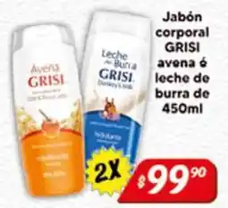El Florido Grisi jabón corporal avena ó leche de burra oferta
