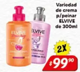 El Florido Elvive variedad de crema p/peinar oferta