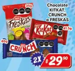 El Florido Chocolate KitKat, Crunch o Freskas oferta