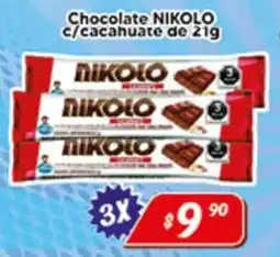 El Florido nikolo chocolate c/cacahuate oferta