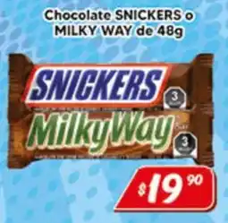 El Florido snickers milky way oferta