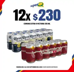 Super Q Corona extra o victoria oferta