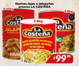 El Florido La Costeña nachos, rajas o jalapeños enteros oferta