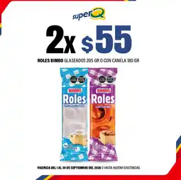 Super Q Bimbo roles o con canela glaseados oferta