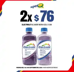 Super Q Electrolit sabor mora oferta