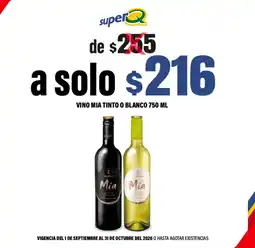Super Q Mia Vino tinto o blanco oferta