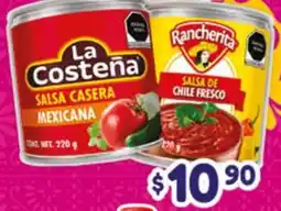 El Florido La Costeña Salsa Casera Mexicana Rancherita Salsa de Chile Fresco oferta