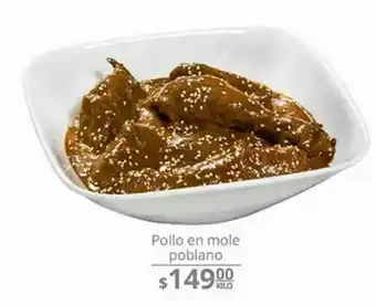 La Comer Pollo en mole oferta