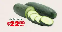 Soriana Híper Pepino verde oferta