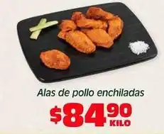 Soriana Híper Alas de pollo enchiladas oferta