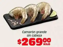 Soriana Híper Camarón grande sin cabeza oferta