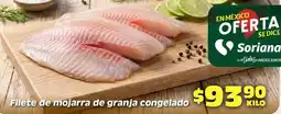 Soriana Híper Soriana - filete de mojarra de granja congelado oferta