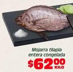 Soriana Híper Mojarra tilapia entera congelada oferta