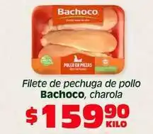 Soriana Híper Bachoco - filete de pechuga de pollo oferta