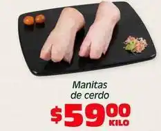 Soriana Híper Manitas de cerdo oferta