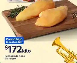 Walmart Pechuga de pollo sin hueso oferta