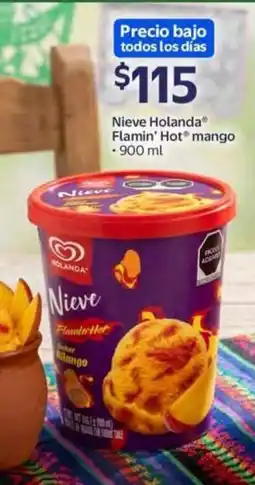 Walmart Nieve Holanda Flamin' Hot mango oferta