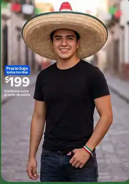 Walmart Sombrero extra grande de palma oferta