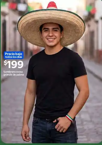 Sombrero extra grande de palma