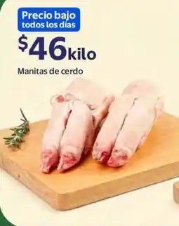Walmart Manitas de cerdo oferta